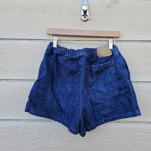 Jeanerica Jeans denim pull-on elastic waist high rise shorts SEE MEASUREMENTS - Picture 2 of 5